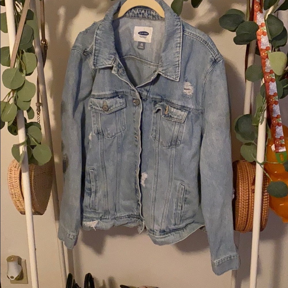 Distressed Jean Jacket